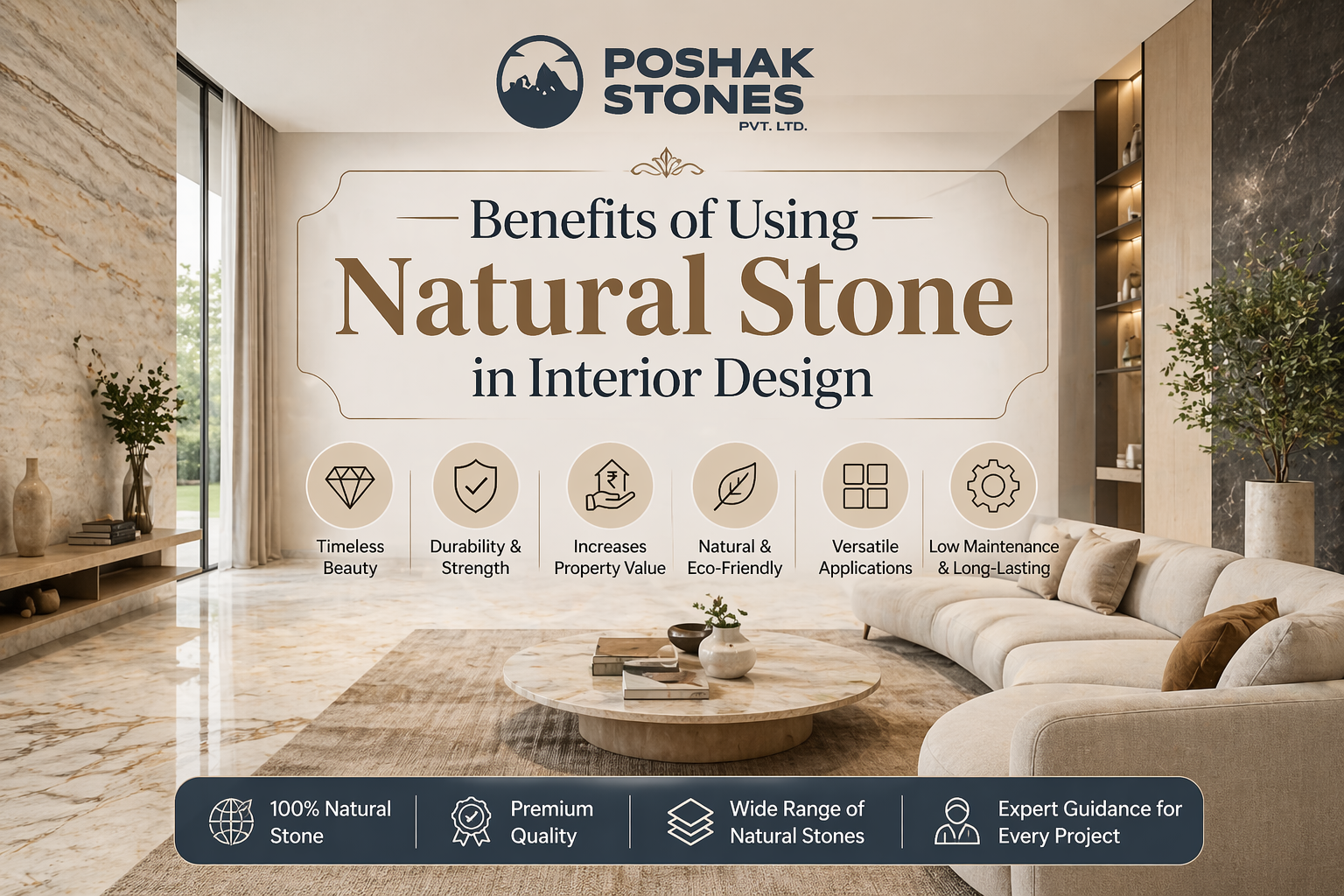 Benefits of Using Natural Stone in Interior Design