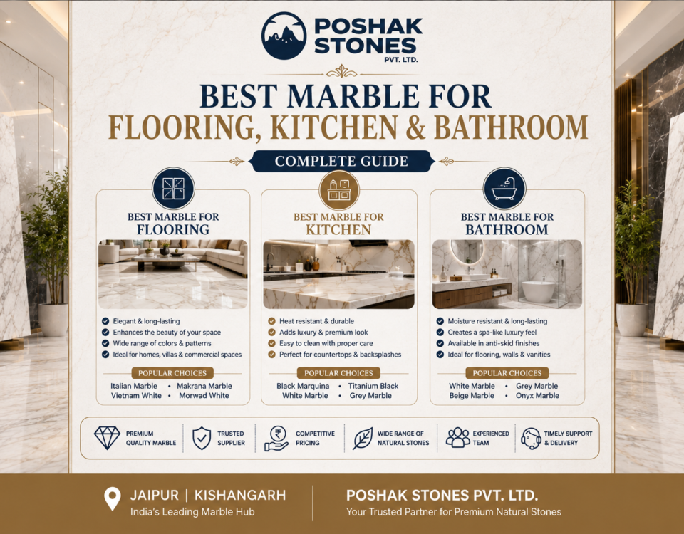 Best Marble for Flooring, Kitchen & Bathroom
