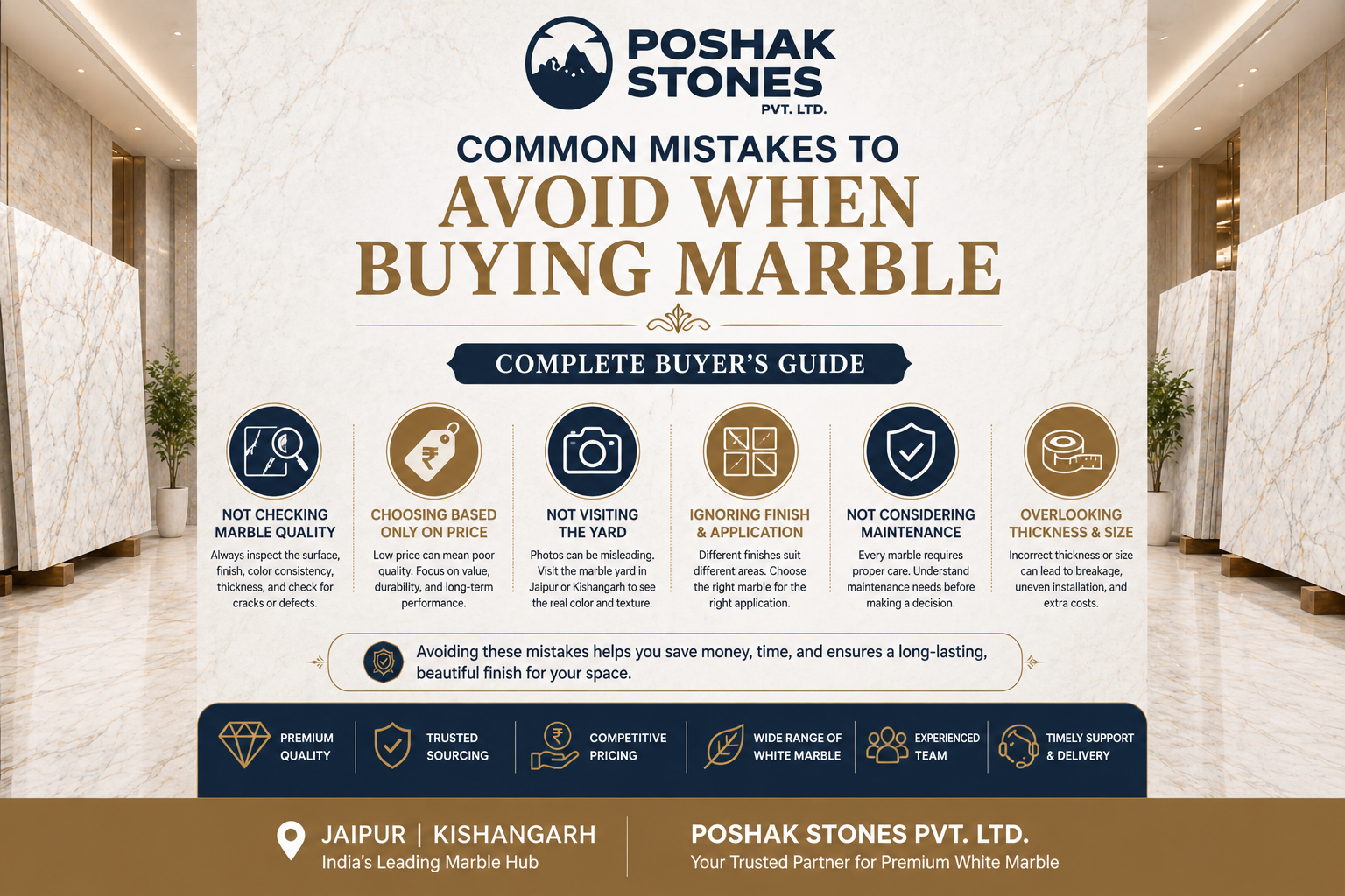 Common Mistakes to Avoid When Buying Marble