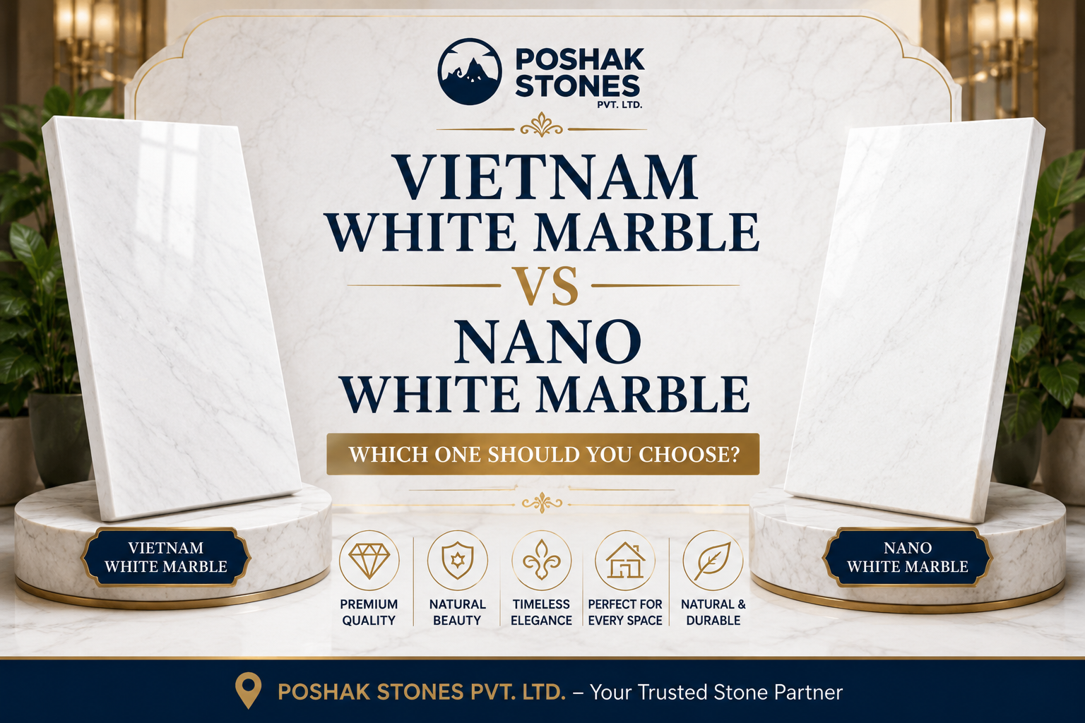 Vietnam White Marble vs Nano White Marble